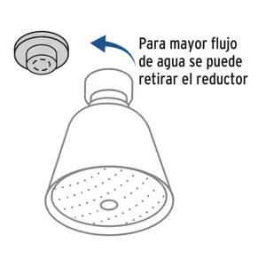 Regadera redonda 2-3/4