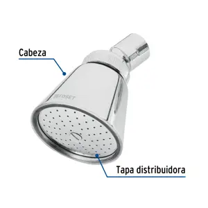 Regadera redonda 2-3/4