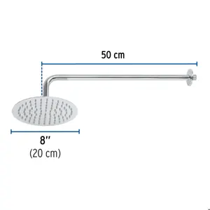 Foset Regadera cromo 8