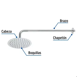 Foset Regadera cromo 8