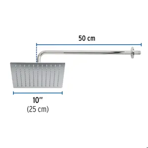 Foset Regadera cromo 10