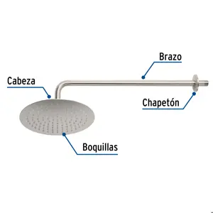 Foset Regadera satín 10