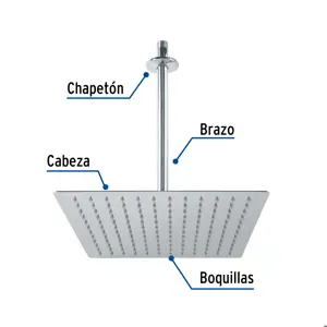 Foset Regadera cromo 12