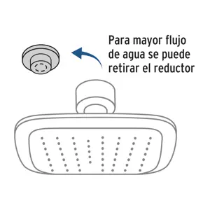 Foset Regadera cuadrada 3-3/4