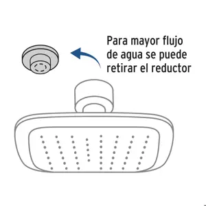 Regadera cuadrada de ABS 3-3/4