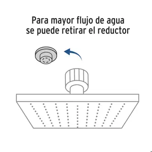 Regadera cuadrada ABS 4