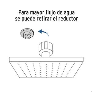 Regadera cuadrada ABS 4