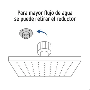 Regadera cuadrada ABS 4