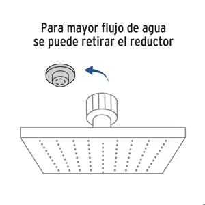 Regadera cuadrada ABS 6