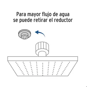 Regadera cuadrada ABS 6