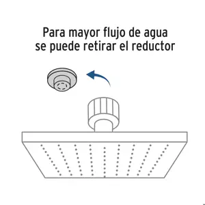 Regadera cuadrada ABS 8