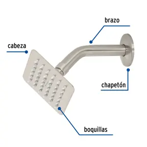 Foset Regadera cuadrada 4