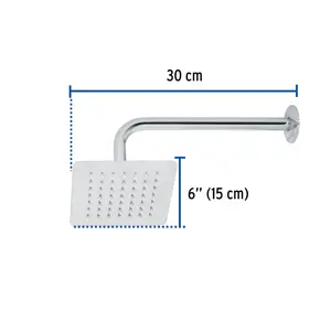 Foset Regadera cuadrada 6