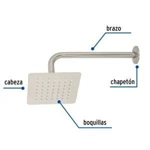 Foset Regadera cuadrada 6