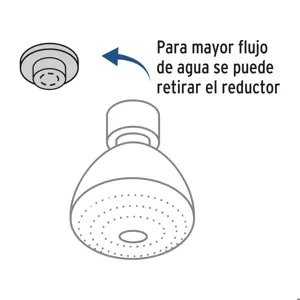 Foset Regadera redonda de ABS 3