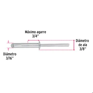 Fiero Bolsa con 50 remaches 3/16