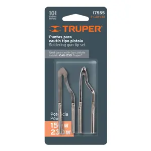 Truper Blíster con 2 puntas para cautín tipo pistola CAU-230