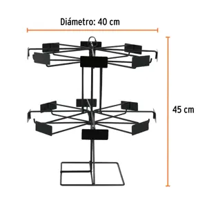 Rack de impulso giratorio, Truper