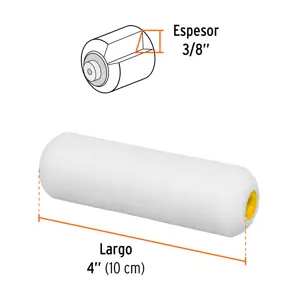 Felpa para mini rodillo esponja 4