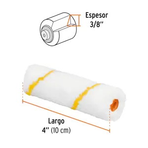 Felpa para mini rodillo de poliéster 4