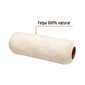 Truper Felpa para rodillo, 9 x 3/4, superficies rugosas, Expert