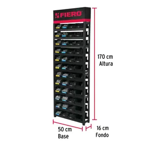 Rack modular para tornillos c/48 gavetas s/producto, Fiero