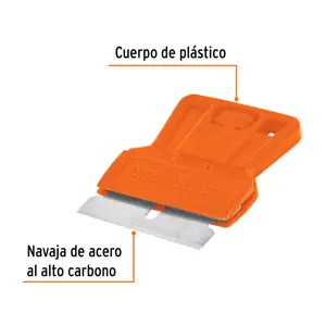 Mini raspador plástico con navaja de 1-1/2