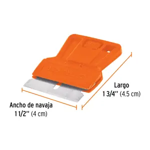 Mini raspador plástico con navaja de 1-1/2