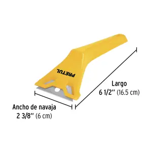 Raspador plástico con cuchilla de 2-3/8