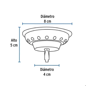 Canastilla inox para contracanasta 3-1/2