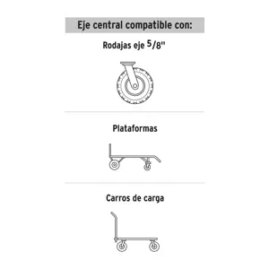 Rueda de hule sólido 10