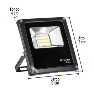 Reflector delgado de LED 10 W luz de día, Volteck