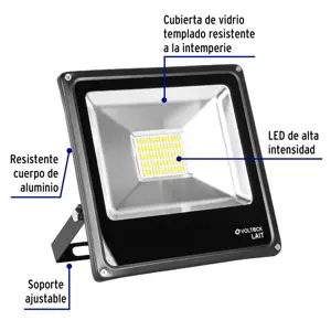 Reflector delgado de LED 30 W luz de día, Volteck