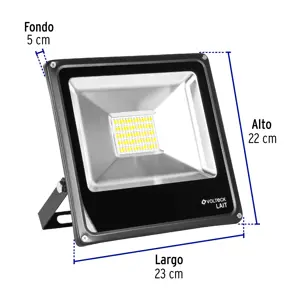 Reflector delgado de LED 30 W luz cálida, Volteck