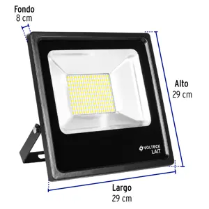 Reflector delgado de LED 100 W luz de día, Volteck