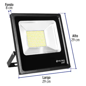 Reflector delgado de LED 100 W luz cálida, Volteck