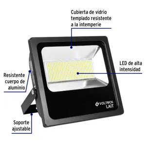 Reflector delgado de LED 150 W luz de día, Volteck