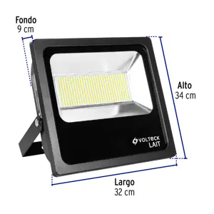 Reflector delgado de LED 150 W luz cálida, Volteck