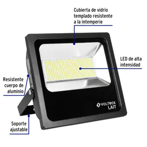 Reflector delgado de LED 150 W luz cálida, Volteck