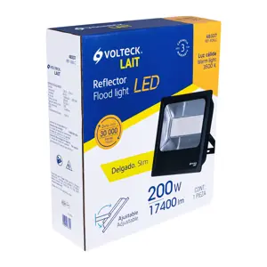 Reflector delgado de LED 200 W luz cálida, Volteck