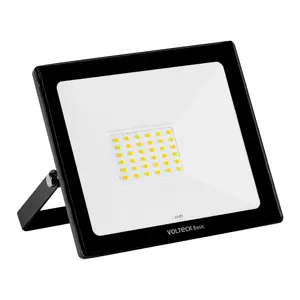 Reflector ultra delgado LED 30 W luz cálida, Volteck Basic