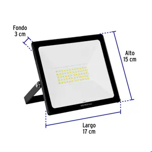 Reflector ultra delgado LED 50 W luz de día, Volteck Basic