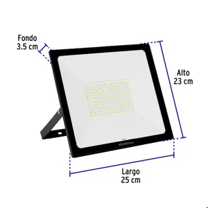 Reflector ultra delgado LED 100 W luz de día, Volteck Basic