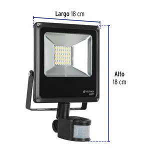 Volteck Reflector LED 20 W alta intensidad con sensor de movimiento