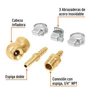 Juego de 6 piezas para reparar mangueras de 3/8