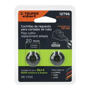 Expert Blíster con 2 cuchillas para cortador de tubo COT-30X