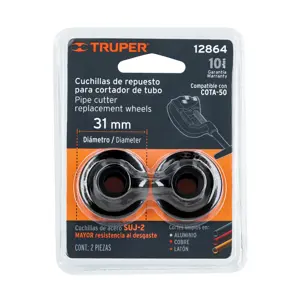 Truper Blíster con 2 cuchillas para cortador de tubo COTA-50