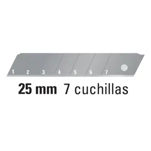 Estuche con 10 cuchillas SK2 de 25 mm para cutter, Expert