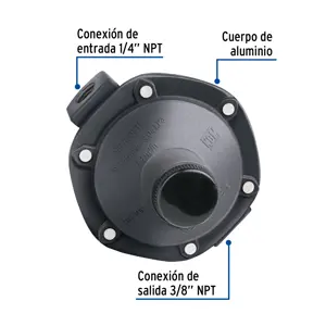 Regulador de gas 1 vía, baja presión, Foset