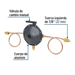 Regulador de gas L.P. de 2 vías, Foset